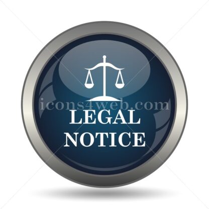 Legal notice icon for website – Legal notice stock image - Icons for website