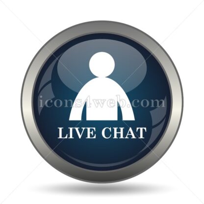Live chat icon for website – Live chat stock image - Icons for website