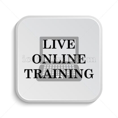 Live online training icon design – Live online training button design. - Icons for website