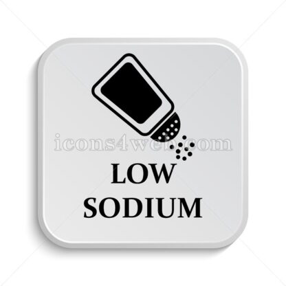 Low sodium icon design – Low sodium button design. - Icons for website