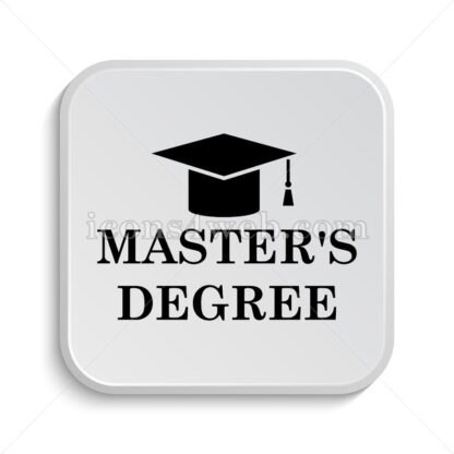 Master’s degree icon design – Master’s degree button design. - Icons for website