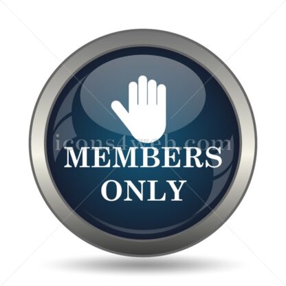 Members only icon for website – Members only stock image - Icons for website