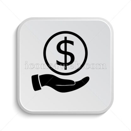 Money in hand icon design – Money in hand button design. - Icons for website