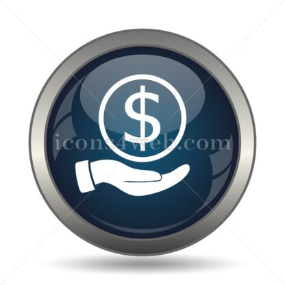 Money in hand icon for website – Money in hand stock image - Icons for website