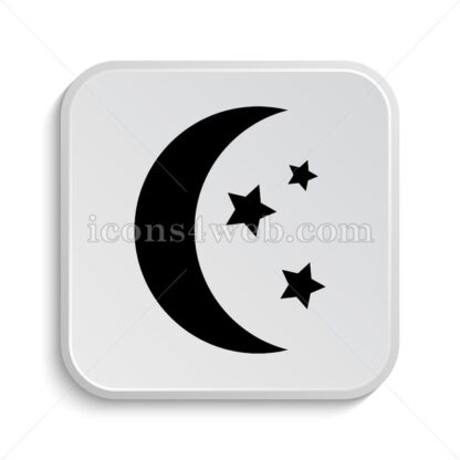Moon icon design – Moon button design. - Icons for website