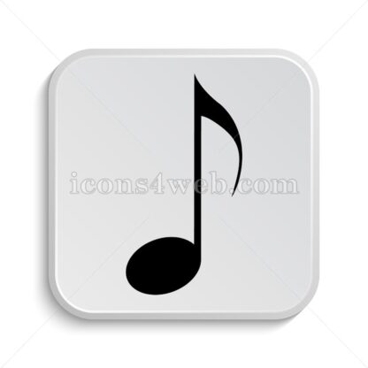 Musical note icon design – Musical note button design. - Icons for website
