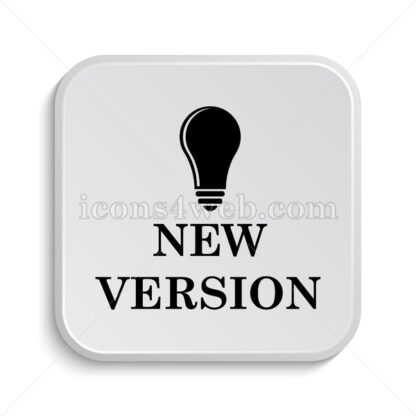 New version icon design – New version button design. - Icons for website