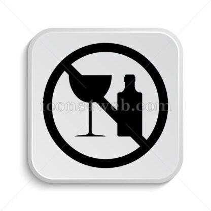 No alcohol icon design – No alcohol button design. - Icons for website