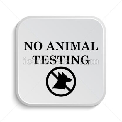 No animal testing icon design – No animal testing button design. - Icons for website