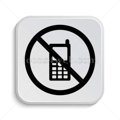 No cell phone icon design – No cell phone button design. - Icons for website