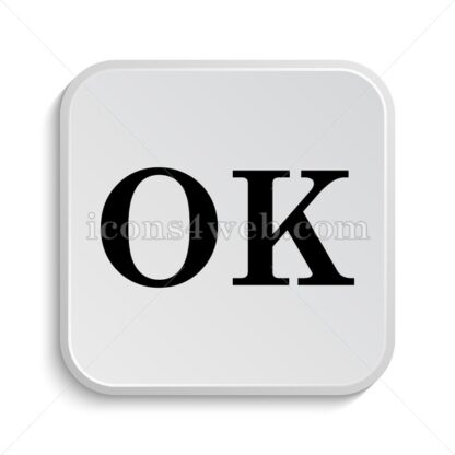 OK icon design – OK button design. - Icons for website