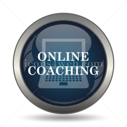 Online coaching icon for website – Online coaching stock image - Icons for website