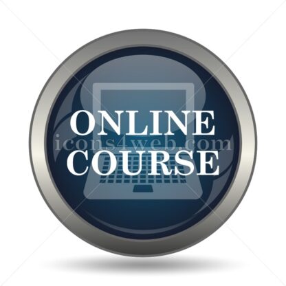 Online course icon for website – Online course stock image - Icons for website