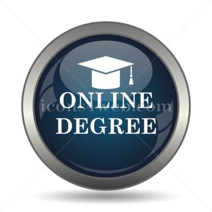 Online degree icon for website – Online degree stock image - Icons for website