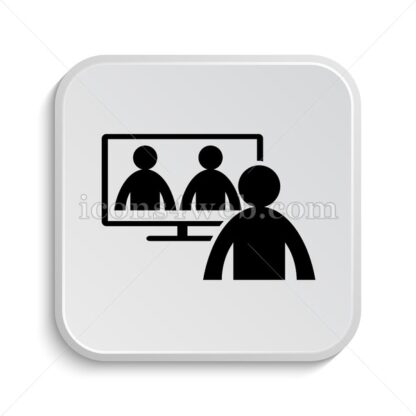 Online meeting icon design – Online meeting button design. - Icons for website