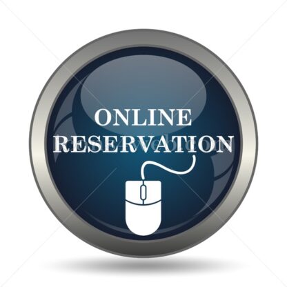 Online reservation icon for website – Online reservation stock image - Icons for website