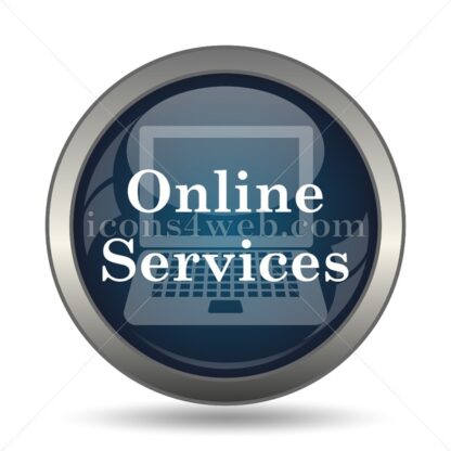 Online services icon for website – Online services stock image - Icons for website