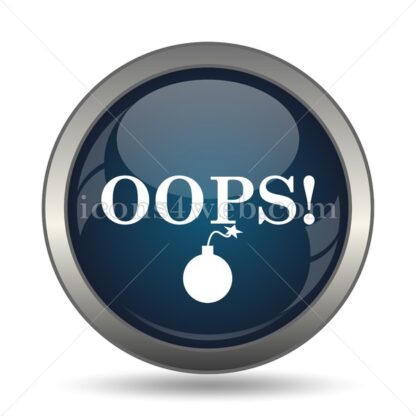 Oops icon for website – Oops stock image - Icons for website