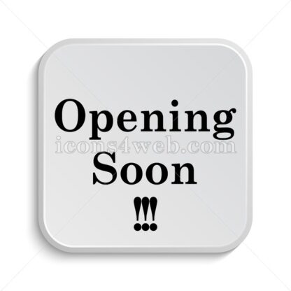 Opening soon icon design – Opening soon button design. - Icons for website