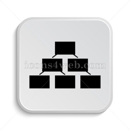 Organizational chart icon design – Organizational chart button design. - Icons for website