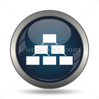 Organizational chart icon for website – Organizational chart stock image - Icons for website