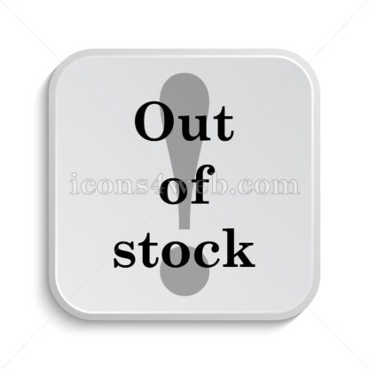 Out of stock icon design – Out of stock button design. - Icons for website