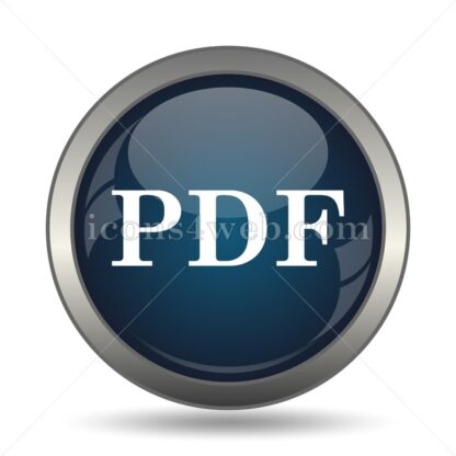 PDF icon for website – PDF stock image - Icons for website