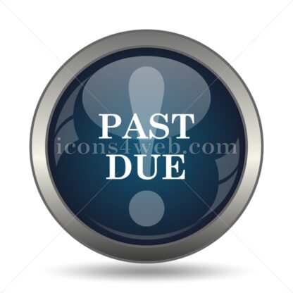 Past due icon for website – Past due stock image - Icons for website
