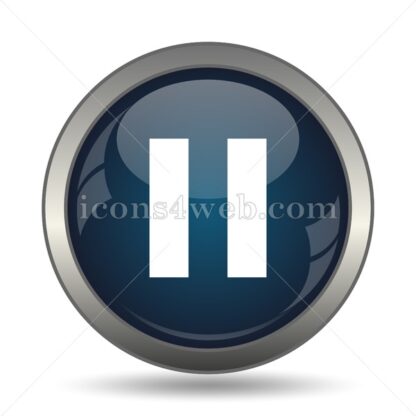 Pause icon for website – Pause stock image - Icons for website