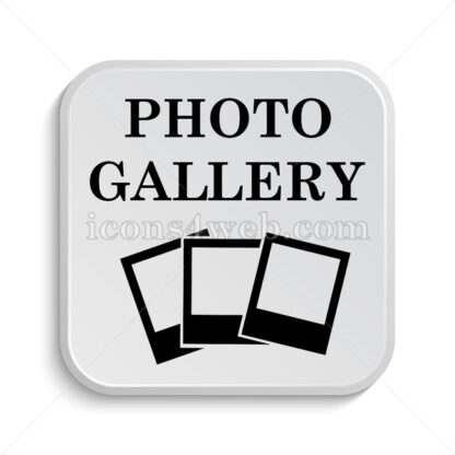 Photo gallery icon design – Photo gallery button design. - Icons for website