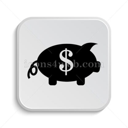 Piggy bank icon design – Piggy bank button design. - Icons for website