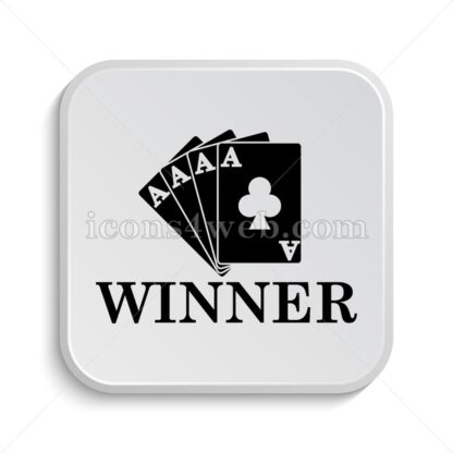 Poker winner icon design – Poker winner button design. - Icons for website