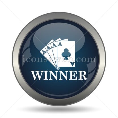 Poker winner icon for website – Poker winner stock image - Icons for website