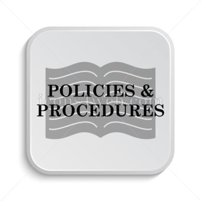 Policies and procedures icon design – Policies and procedures button design. - Icons for website
