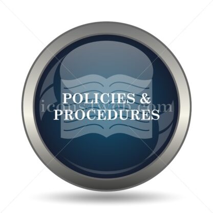 Policies and procedures icon for website – Policies and procedures stock image - Icons for website