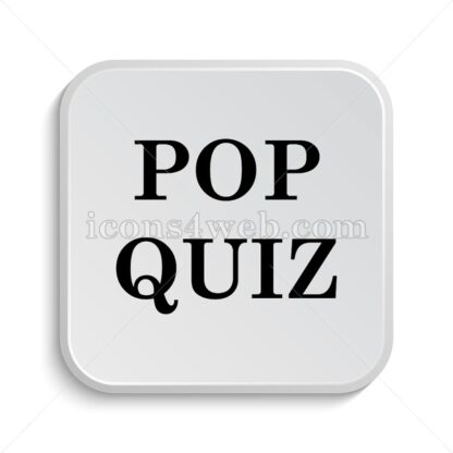 Pop quiz icon design – Pop quiz button design. - Icons for website