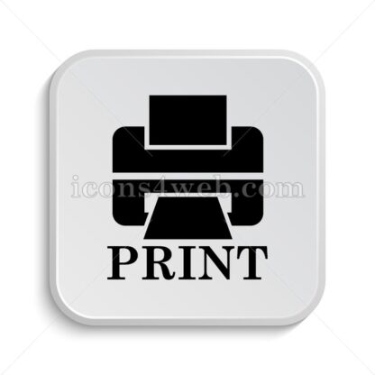 Print text icon design – Print text button design. - Icons for website