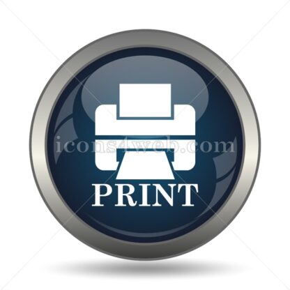Print text icon for website – Print text stock image - Icons for website