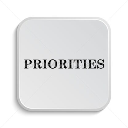 Priorities icon design – Priorities button design. - Icons for website