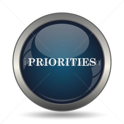Priorities icon for website – Priorities stock image - Icons for website