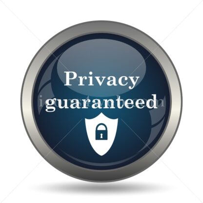 Privacy guaranteed icon for website – Privacy guaranteed stock image - Icons for website