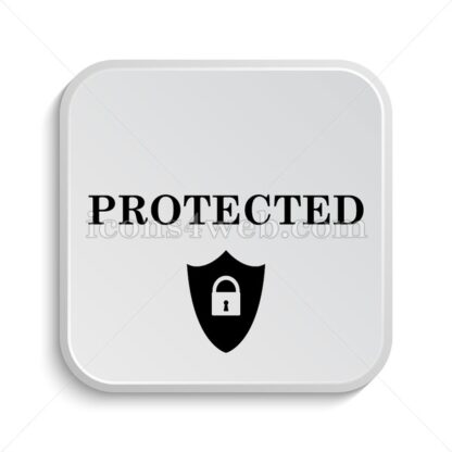 Protected icon design – Protected button design. - Icons for website
