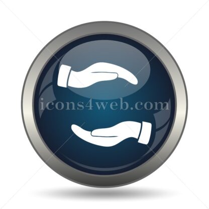 Protecting hands icon for website – Protecting hands stock image - Icons for website