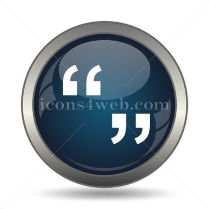 Quotation marks icon for website – Quotation marks stock image - Icons for website
