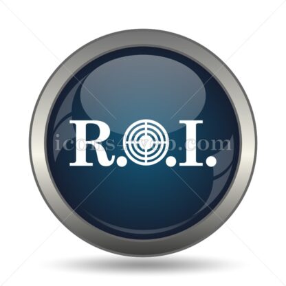 ROI icon for website – ROI stock image - Icons for website
