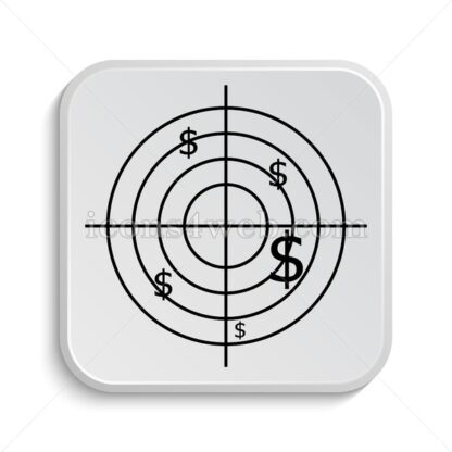 Radar searching money icon design – Radar searching money button design. - Icons for website