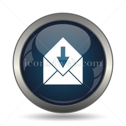 Receive e-mail icon for website – Receive e-mail stock image - Icons for website