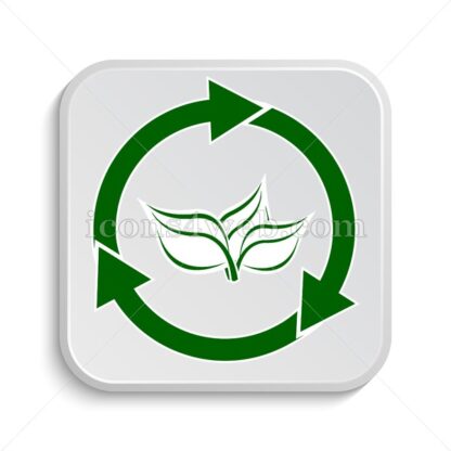 Recycle arrows icon design – Recycle arrows button design. - Icons for website
