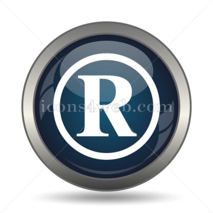 Registered mark icon for website – Registered mark stock image - Icons for website