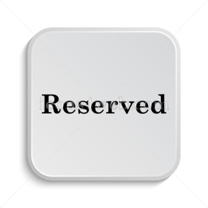 Reserved icon design – Reserved button design. - Icons for website